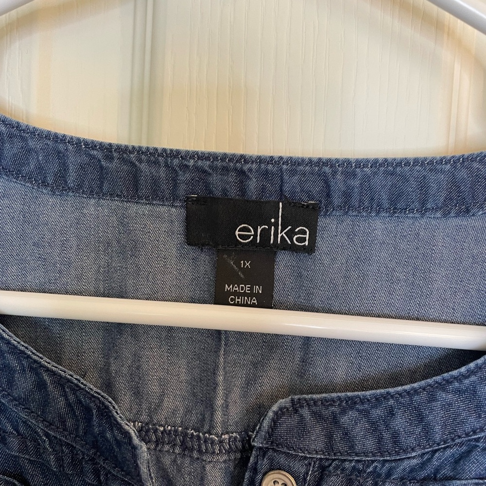 Erika denim button down top - Picture 3 of 5